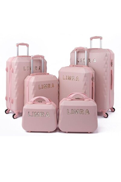 LİMRA Limra 6-piece luggage set with wheels, solid and strong design made of ABS material