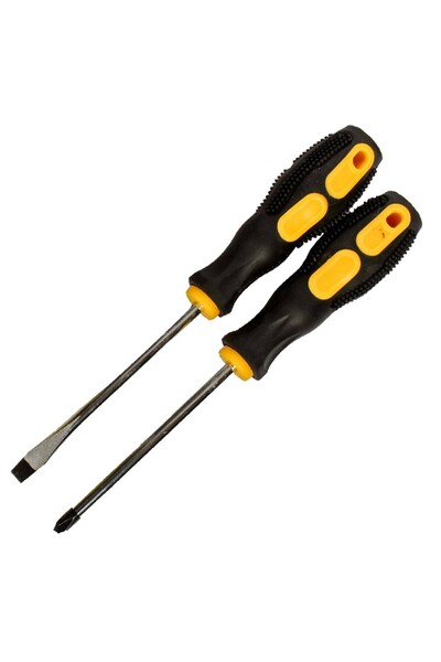 Flippy Set of 2 screwdrivers with magnetic head and patent,