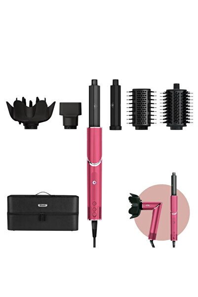 Shark Universal 2-in-1 hair dryer & curler FlexStyle HD440BPEU, 1400W, Coanda, Ionization, 5pc, Pink