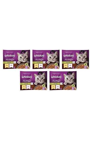 Whiskas Pouch Pure Delight Jöle İçinde Tavuklu ve Somonlu Yetişkin Kedi Konse...