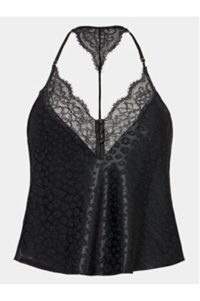 Hunkemöller hunkemoller Γυναικεία Πυτζάμα Τοπ 203223 Μαύρο