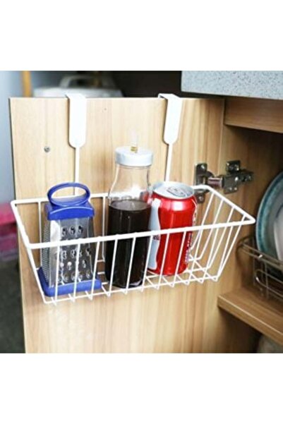 OEM Coș suspendat pentru dulap metalic, alb, 28 x 12,5 x 22,5 cm