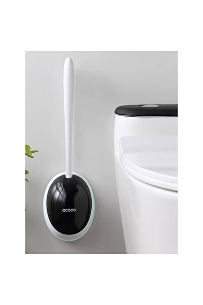 ECOCO Perie de toaletă din silicon cu suport igienic, design modern -