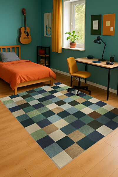 Rugs Modern Halı سجادة ديكور عتيقة ذات قاعدة منسوجة ذات طابع بكسل من موسو، مو...