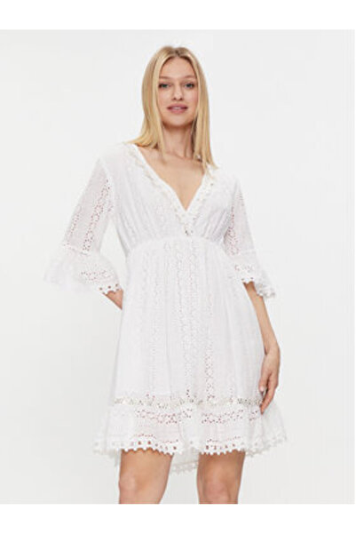 Iconique Γυναικείο Καλοκαιρινό Φόρεμα IC24-002 Λευκό