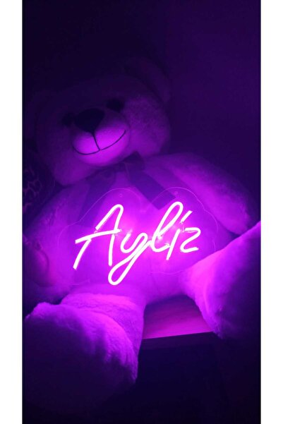 Kişiye Özel Neon Led İsim 5 Harfli Işıklı Duvar Dekorasyon Gece Lambası
