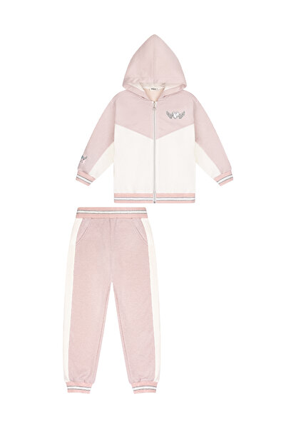 Miny Center Σετ αθλητικής φόρμας Angel Heart με κεντημένο χρώμα μπλοκ με γκλίτερ