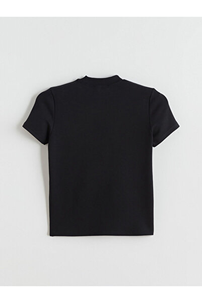 LC Waikiki New Season Stand Collar Women's T-Shirt