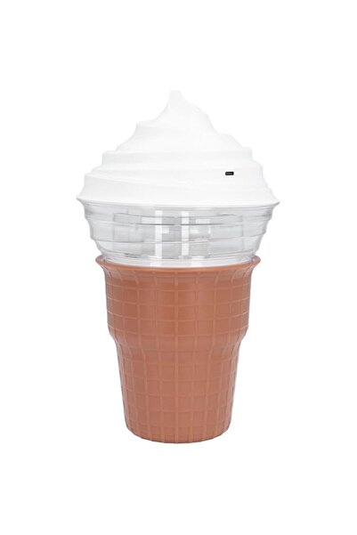 Generic Cryfokt Electric Ice Cream Maker Machine, 450ml Capacity Ice Cream Machine with Spoon, One Button Op