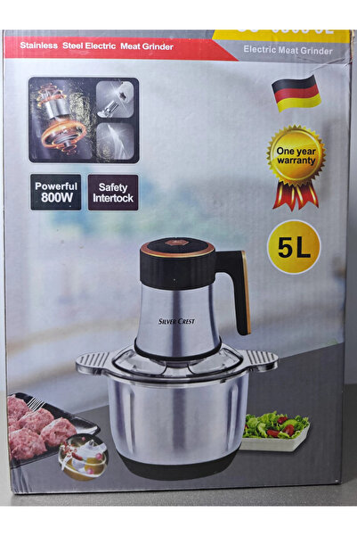 Silver Crest ELEKTRİKLİ SEBZE ÖĞÜTÜCÜ 5 LT