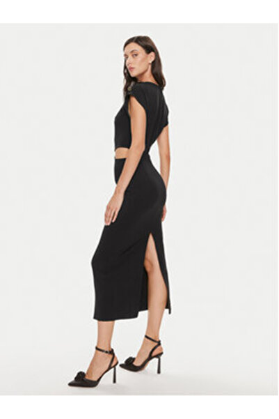 Imperial Γυναικείο Φόρεμα Κοκτέιλ ADOEHKP Μαύρο