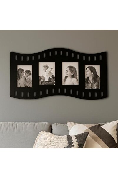 MAVİ TREND Duvar Fotoğraf Çerçevesi Film Rulo Desenli Fotoğraf Çerçeve Ahşap ...