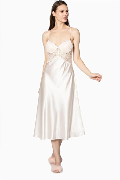 Mavelle Women's Robe Nightgown Satin Six-Piece Set - Slippers Gift