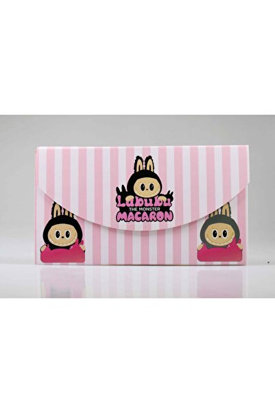 4nio Striped Labubu Macaron Letter Notebook