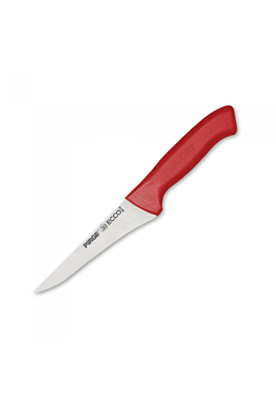 PİRGE Professional boning knife, stainless steel 14.5cm, red handle