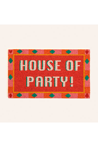 Zsa Zsa Zsu Kerala Coır Kapı Önü Paspası 45x75 Cm Kırmızı