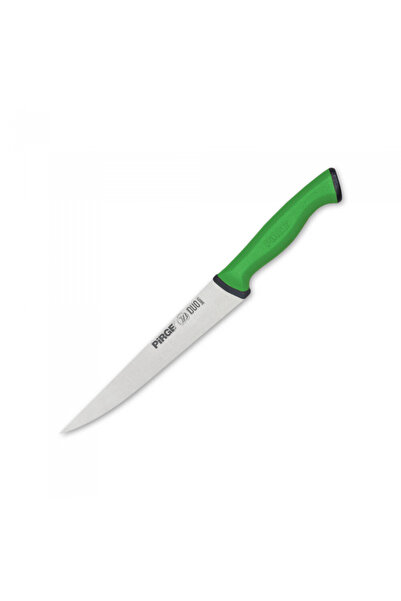 PİRGE Professional cheese knife, stainless steel DUO 15.5cm, green handle