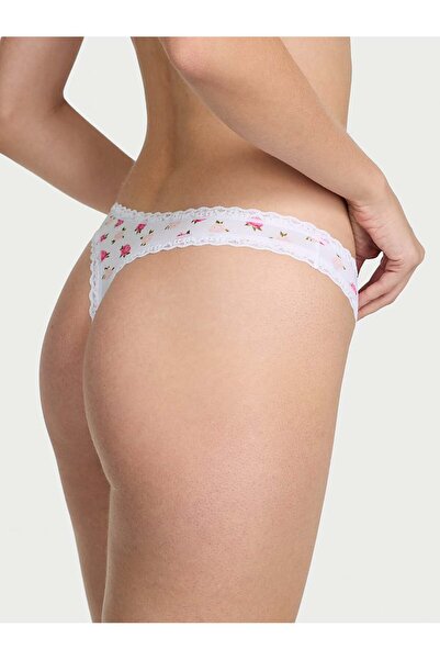 Victoria's Secret Esnek Pamuklu Dantel Belli Tanga