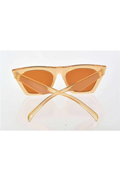 No8 Home Transparent Yellow Frame Cat Eye Women's Sunglasses - Fashion Eyewear