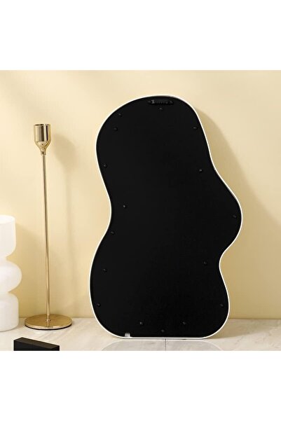 Flippy Wall Mirror, Decorative, Asymmetric, 40.3 x 26 cm, White