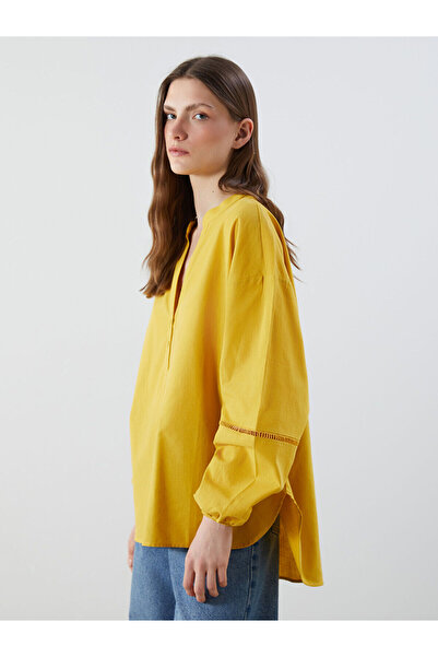 LC Waikiki Kaçık Yaka Oversize Kadın Bluz