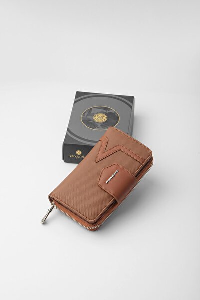 CENGİZ PAKEL Medium Size Women's Wallet – 65295L - Tan