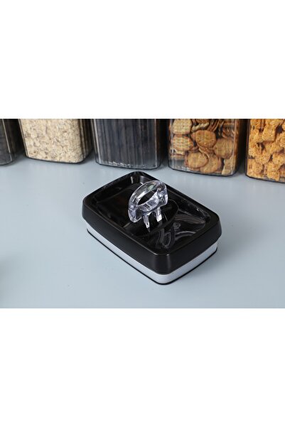 Flippy Set of 4 Plastic Airtight Containers, Wavy Texture, 4 x 3.3 L, Transparent