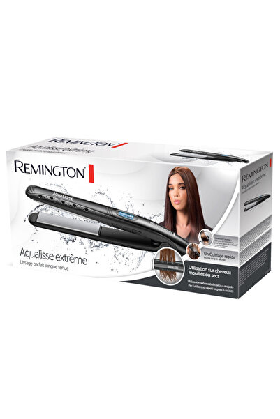 Remington S7307 Hair Straightener, Ceramic Plates 110mm, Auto. Shut-Off, Wet&Dry, Turbo Boost, Black