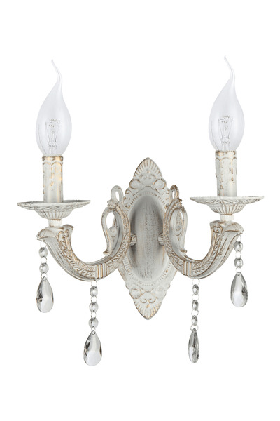 OEMN Pandora White Vintage Wall Lamp 2xE14 60W