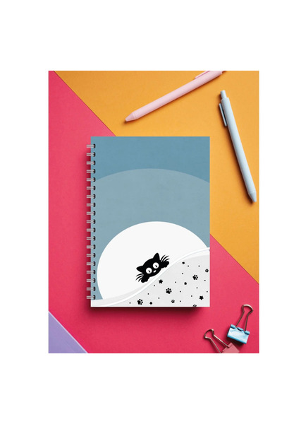 BULUT DİJİTAL Patili Notebook Series/School Notebook Checkered /80 Sheets/18Cmx21Cm