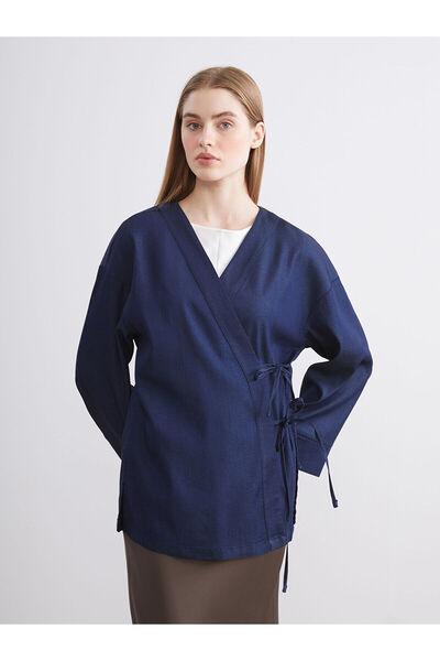 LC Waikiki Double Breasted Collar Women's Kimono