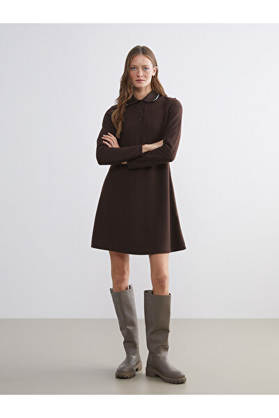 LC Waikiki Vizyon New Season Polo Neck Mini Dress
