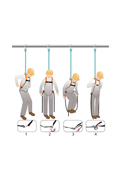 Delta Plus HA203, Süspansiyon, Travma, Kurtarma Askısı, Uyluk Kemiğine Baski Giderici, 1 Çift