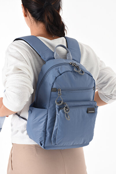 H&D COLLECTİON Unisex Water Resistant Parachute Fabric 4 Compartment Travel and School Bag with Laptop Compartment