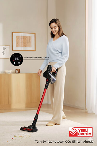 ROBO HIKİNG Serisi Şarjlı Dikey Süpürge Siyah