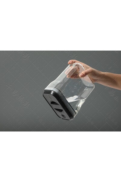 Flippy Plastic Container, Airtight 90° Lock, 2L, 20.5x10.5x27 cm, Transparent