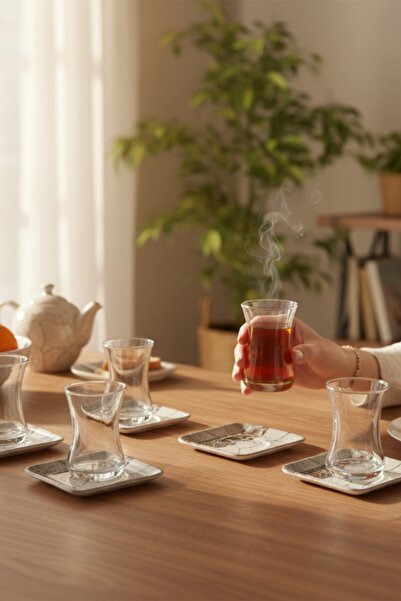 Keramika Artemis Glass Tea Set 12 Pieces for 6 People