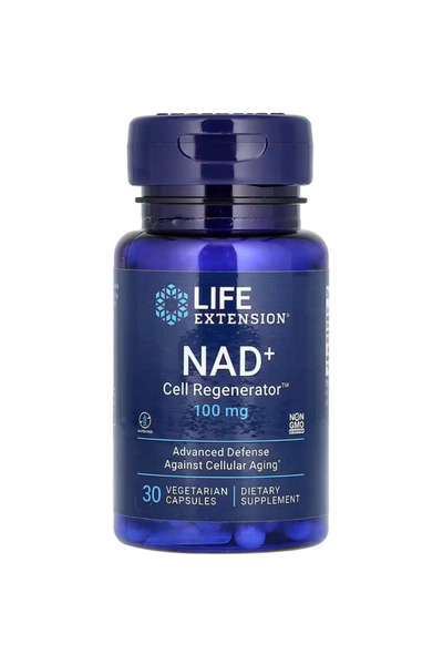 Life Extension NAD+ Cell Regenerator 100 mg - NIAGEN Nicotinamide Riboside Formula 30 Vegetarian Capsules