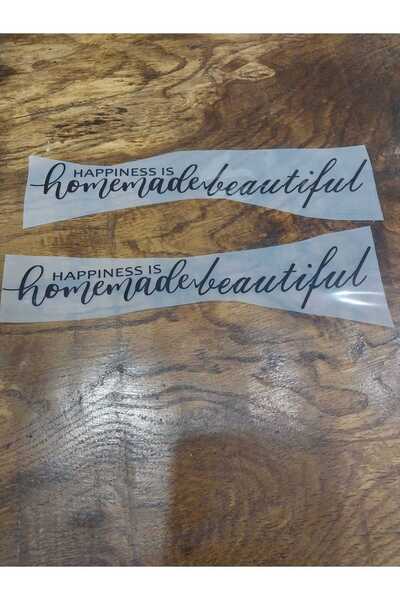 Gönülden Tasarım 2 Adet Ütü İle Yapışan Yazılı Transfer Baskı Arma 22x5 Cm