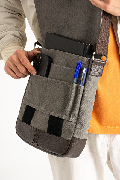 MEGA ÇANTA Canvas Series Large Volume Crossbody Men's Bag