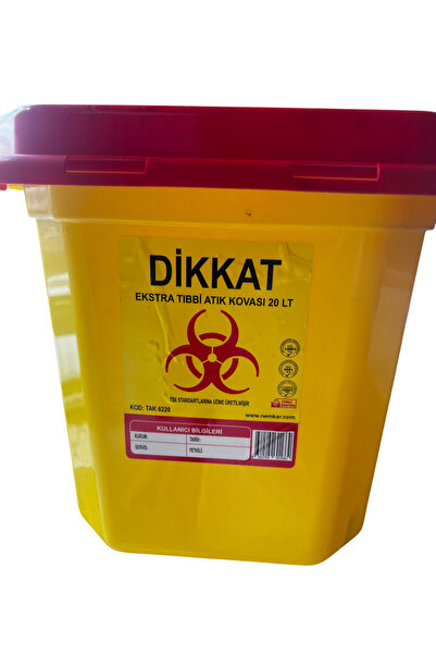 Duruper Kimya Tıbbi Atık Kovası - 20 Litre