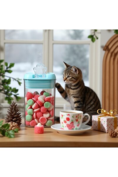 Flippy Set of 7 Food Storage Containers, Flippy, 2 x 500ml, 2 x 800ml, 2 x 1200ml, 1 x 1900ml, Blue Lid, PP