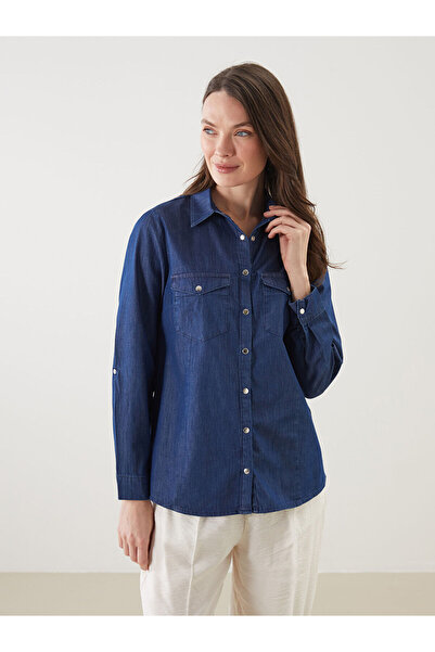 LC Waikiki Özmarka Tunica de damă din denim cu guler de cămașă, sezon nou