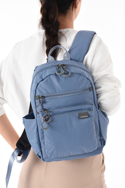 VESSARA Unisex Water Resistant Parachute Fabric 4 Compartment Travel and School Bag with Laptop Compartment