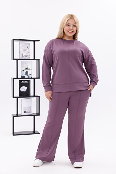 Siyezen Plus Size Modal Set with Green Front