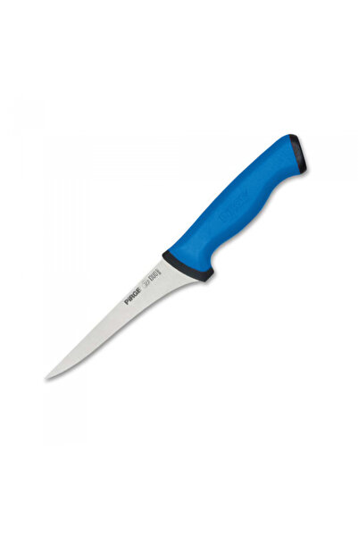 PİRGE Professional boning knife, stainless steel DUO 12.5cm, blue handle