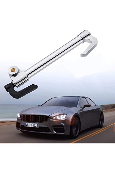 Generic Universal Steering Wheel Brake Lock Anti-Theft Retractable Double Hook Car Clutch Pedal Lock for Car