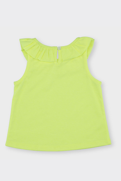 Panço Kız Sarı Örme Yuvarlak Yaka Atlet