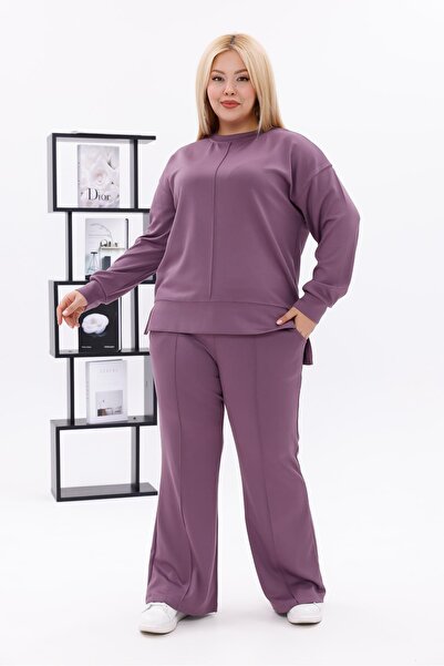 Siyezen Plus Size Modal Set with Green Front