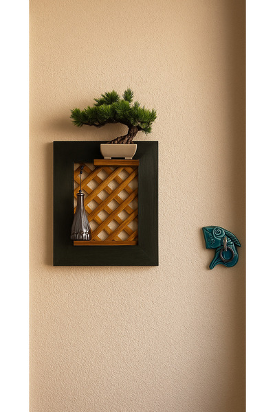 BY AHŞAP DEKOR Pencere Konseptli Ahşap Dekoratif Raf